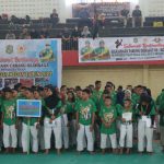 Para atlet saat menghadiri Kejuaraan Olahraga Piala Walikota Medan di Gelanggang Remaja, Minggu (3/7/2022)