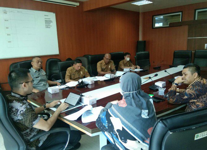 Suasana Rapat Anggota Komisi III DPRD Medan dengan Kepala Dinas Pariwisata Kota Medan, Senin (4/7/2022)