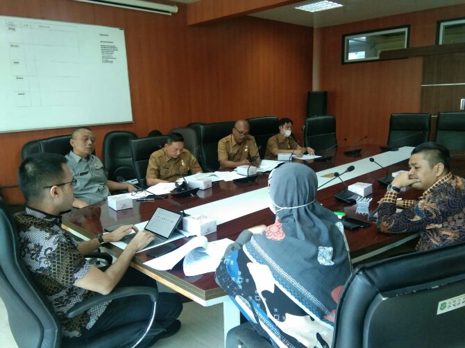 Suasana Rapat Anggota Komisi III DPRD Medan dengan Kepala Dinas Pariwisata Kota Medan, Senin (4/7/2022)