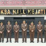 Kajatisu Idianto dan jajaran pejabat utama Kejati Sumut usai peringatan HBA ke 62 di Kantor Kejatisu, kemarin.