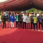 Para pemuda lintas agama berfoto bersama usai deklarasi di Taman Cadika Medan, Jumat (29/7/2022)