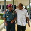 Plt Bupati Langkat, Syah Afandin bersama Danyonif 8 Marinir, Letkol Marinir, M Farick