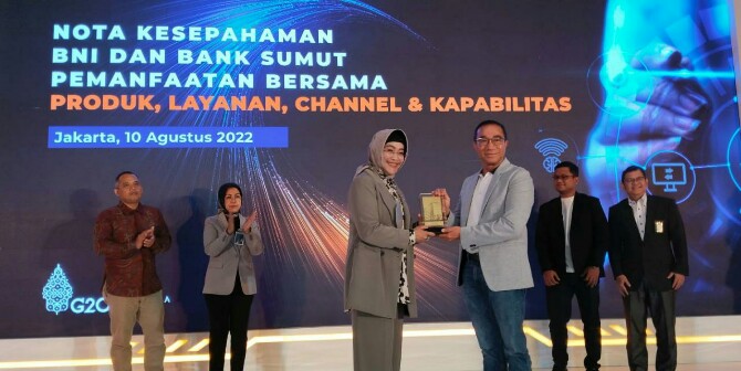 PT Bank Pembangunan Daerah Sumatra Utara atau Bank Sumut berkolaborasi dengan BNI dengan mengusung program Orange Synergy.