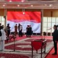 Gubsu Edy Rahmayadi melantik Wakil Walikota Siantar, Susanti dan Wakil Walikota Tanjung Balai,Waris Thalib sebagai walikota definitif di Aula T Rizal Nurdin Rumah Dinas Gubsu, Senin (22/8/2022).