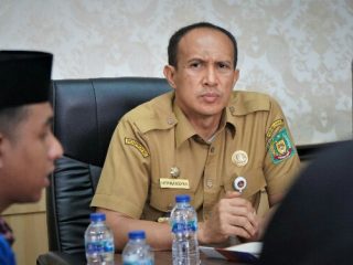Pengurus PMII Langkat audensi ke Pemkab Langkat, Selasa (6/9/2022)