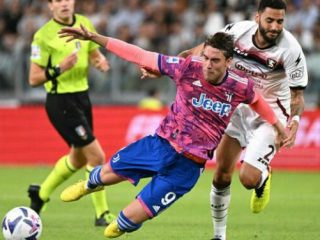 L Bonucci menjadi pahlawan Juventus kala menjamu Salernitana dalam lanjutan Liga Italia musim 2022/2023 di Allianz Arena, Senin (12/9/2022).