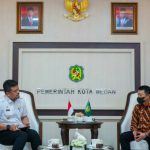 Walikota Medan, Bobby Afif Nasution ketika bertemu Ketua DPD REI Kota Medan, Andi Atmoko di Balai Kota Medan, Rabu (14/9/2022)