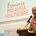 Mohd Daud Mohd Arief, CEO Malaysia Healthcare Travel Council (MHTC) di Medan, Senin (19/9/2022) malam saat mempresentasikan rencana expo Malaysia Healthcare yang diikuti 24 rumah sakit top dari Malaysia.