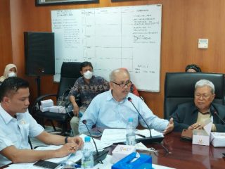 Suasana RDP antara Komisi IV DPRD Medan dengan koliasi peduli Lapangan Merdeka beberapa waktu lalu