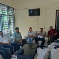 Pengurus Serikat Media Siber Indonesia (SMSI) Sumatera Utara audiensi ke Ketua Persatuan Wartawan Indonesia (PWI) Sumut di Gedung PWI, Jalan Adinegoro Medan, Kamis (13/10/2022) sore.