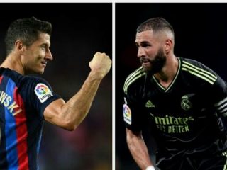 Duel bertajuk El Clasico bakal tersaji di Santiago Bernabeu, Minggu (16/10/2022). Dalam laga ini tuan rumah Real Madrid lebih diunggulkan menang dari tamunya Barcelona.