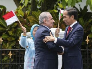 Presiden Joko Widodo dan PM Palestina Mohammad Shtayyeh