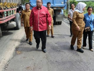 Ketua DPRD Sumatera Utara, Baskami Ginting kembali meninjau proyek peningkatan infrastruktur Sumut.