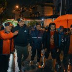 Walikota Medan, Bobby Afif Nasution saat meninjau banjir