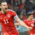 Gareth Bale merayakan golnya ke gawang USA