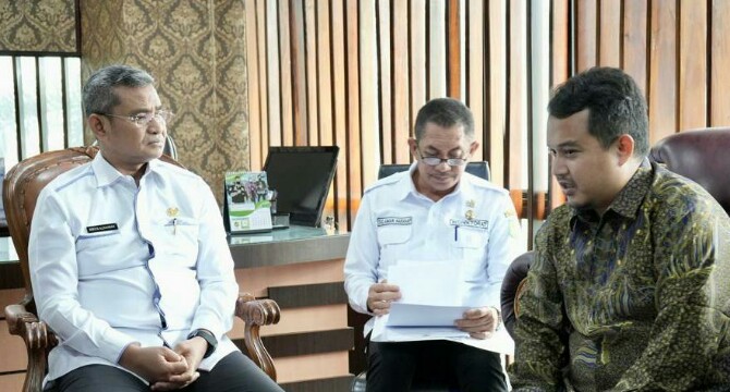 Sekda Kota Medan saat menerima perwakilan KPK