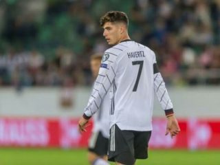 Kai Havertz menjadi andalan Jerman untuk menjebol gawang Spanyol saat keduanya bertemu di Stadion Al Bayt, Senin (28/11/2022)