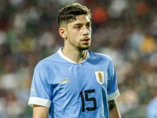 Valverde bakal jadi andalan lini tengah Uruguay saat menghadapi Portugal di Lusail Stadium, Selasa (29/11/2022)