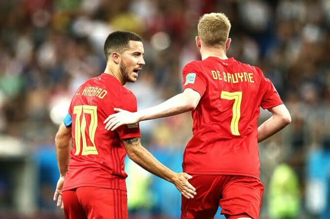 Dua Pemain Belgia, E Hazard dan K de Bruyne diharapkan memberikan kontribusi lebih bagi timnya saat menghadapi Kroasia