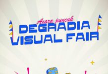 Mahasiswa jurusan desain grafis Polimedia Medan gelar Degradia Visual Fair di Gedung Amaliun Convention Hall, Sabtu (3/12/2022).
