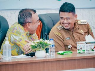 Walikota Medan, Bobby Nasution disela-sela launching KKPD