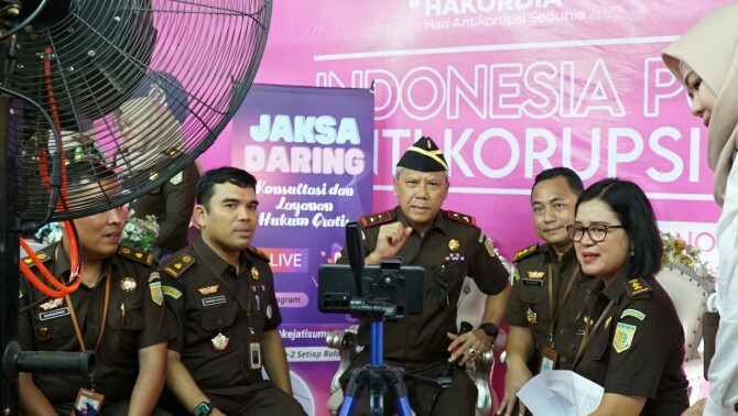 Kejati Sumut berpartisipasi dalam Road To Hari Anti Korupsi Sedunia (Hakordia) 2022 di Sumatera Utara (Sumut) lewat Jaksa Daring mengusung tema Penanganan Tindak Pidana Korupsi yang Cepat dan Berkualitas.