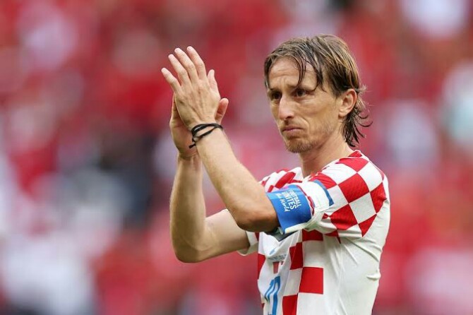 Luka Modric tetap menjafi andalan lini tengah Timnas Kroasia ketika melawan Brazil