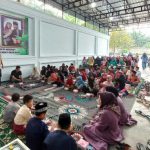 DPC Gerindra Binjai gelar doa bersama anak yatim, lansia dan ibu-ibu perwiritan untuk kemenangan Prabowo di Pilpres 2024 di rumah Ketua DPC Gerindra Binjai, Ahmad Azrai Aziz, Sabtu (17/22/2022).