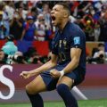 Mbappe saat mencetak gol ke gawang Argentina