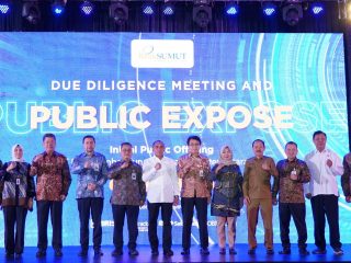 DOKUMEN- Foto Dokumentasi menunjukkan Gubsu Edy Rahmayadi hadir dalam Public Expose IPO PT Bank Sumut, Senin (9/1/2023). Bank Sumut menawarkan 2,9 miliar lembar saham ke publik lewat Bursa Efek Indonesia mulai 7 Februari 2023.(ist)
