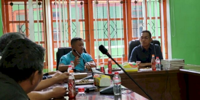 Ketua Dewan Pimpinan Daerah (DPD) Partai Gerindra Sumatera Utara, H Gus Irawan Pasaribu berkunjung ke kampus Institut Agama Kristen Negeri (IAKN) Tarutung, Jumat (2/12/2022).