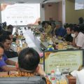 Sekretaris Daerah Provinsi Sumatera Utara (Sumut) Arief S Trinugroho menghadiri rapat Pemberian Ganti Kerugian Tahap II (Pelunasan) terkait pengadaan tanah untuk lahan pembangunan kantor Gubernur Sumatera Utara yang diberikan kepada Perkumpulan Medan Club di Ruang Rapat I Lantai 2 Kantor Gubernur Jalan Diponegoro Nomor 30 Medan, Jumat (13/1). (Kaldera/DISKOMINFO SUMUT)