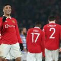 Pemain MU Casemiro merayakan golnya ke gawang Reading di Stadion Old Trafford dalam ajang Piala FA, Minggu (29/1/2023). Dalam laga itu MU menang 3-1 dan Casmiro sumbang dua gol. Foto:google