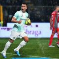 Penyerang Inter Milan, L Martinez merayakan golnya ke gawang Cremonese, Minggu (29/1/2023). Dalam laga ini Inter menang 2-1 dan L Martinez mencetak dua gol. Foto :google