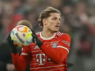 M Sabitzer saat masih berkostum Munchen. Pemain berkebangsaan Austria ini resmi bergabung dengan MU dengan status pinjaman sampai akhir kompetisi. Foto:google.com