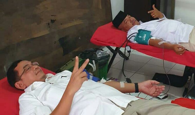 DPD Partai Gerindra Sumut menggelar donor darah sepanjang Februari 2023 dengan target 1000 kantong darah.