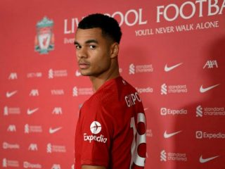 C Gakpo akan menjadi ujung tombak Liverpool saat melawan Real Madrid leg pertama babak 16 besar Liga Champions di Stadion Anfield, Rabu (22/2/2023). Foto:google