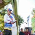 Walikota Medan, Bobby Nasution saat membuka Porkot Kota Medan di Lapangan Sepak Bola Marelan, Selasa (21/2/2023) foto:Dinas Kominfo Kota Medan