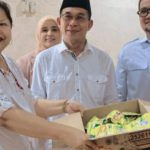 Dewan Pimpinan Daerah (DPD) Partai Gerindra Sumatera Utara (Sumut) membagikan susu dan bahan pangan pokok di Panti Asuhan Al Wasliyah, Gedung Johor dan Ismailiyah, Kota Medan, Jumat (3/2/2023).