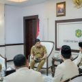 Walikota Medan, Bobby Nasution saat menerima kunjungan Pengurus Pemuda Muhammadiyah Kota Medan di Balai Kota Medan, Selasa (28/2/2023) sore. Foto:Dinas Kominfo Kota Medan