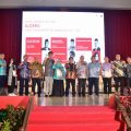 Ribuan mahasiswa Universitas Negeri Medan mengikuti Kuliah Umum dan Bedah Buku Aldera : Potret Gerakan Politik Kaum Muda 1993-1999 di Gedung Auditorium Universitas Negeri Medan, pada Kamis (2/3/2023).