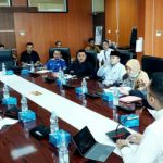 Suasana rapat Komisi 3 DPRD Medan dengan Dinas Pendidikan dan Kebudayaan Kota Medan di Ruang Rapat Komisi 3 DPRD Medan, Senin (6/3/2023)
