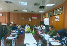Suasana rapat dengar pendapat terkait pengelolaan parkir di Komplek Perumahan Asia Mega Mas, MEDAN di Ruang Rapat Komisi 4 DPRD Medan, Selasa (14/3/2023)