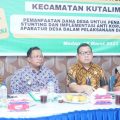Kejaksaan Tinggi Sumatera Utara melalui Bidang Penerangan Hukum pada Asisten Intelijen menggelar kegiatan Penerangan Hukum di Kantor Kecamatan Kutalimbaru dengan topik Pemanfaatan Dana Desa dan Penanganan Masalah Stunting menghadirkan pemateri Koordinator Bidang Intel Nanang Dwi Priharyadi, SH, MH, Kasi Penkum Yos A Tarigan, SH, MH dan pembawa acara Jaksa Fungsional Ernawati Br Barus, SH, MH, Jumat (17/3/2023).