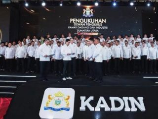 Sebagian pengurus Kadin Sumut yang dilantik baru-baru ini dan diakui pemerintah melalui Keppres 18/2022.