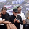 Gubernur Sumatera Utara (Sumut) Edy Rahmayadi beserta para pimpinan Forkopimda Provinsi Sumut melakukan peletakan batu pertama stadion madya atletik dan martial arts arena di kawasan Sumut Sport Centre Jalan Sultan Serdang, Desa Sena, Kabupaten Deliserdang. Jumat (31/3/2023). (kaldera/HO-diskominfo)