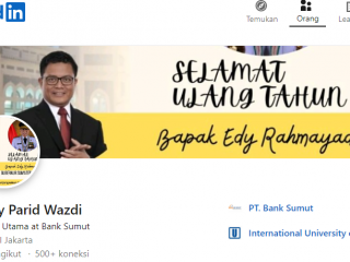 Tampilan LinkedIn Babay Parid Wazdi.(net)