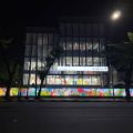 Tampilan Gedung PermataBank Branch Model Zainul Arifin Medan, di malam hari. Gedung ini akan dibuka (Grand Opening), Jumat 10 Maret 2023.(kaldera/alacasa)