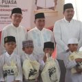 DPD Partai Gerindra Sumut memperingati Nuzulul Quran 1444 H, sekaligus buka puasa bersama anak yatim piatu. Kegiatan berlangsung di Kantor DPD Partai Gerindra Sumut, Jalan Sudirman, Sabtu (8/4/2023).
