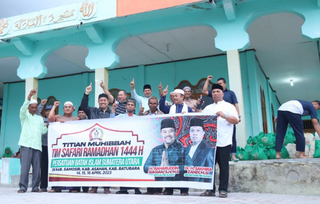 Safari dakwah DPW Persatuan Batak Islam (PBI) Sumatera Utara, Titian Muhibbah ke Kabupaten Samosir, Jumat, 14 April 2023.(kaldera/HO)